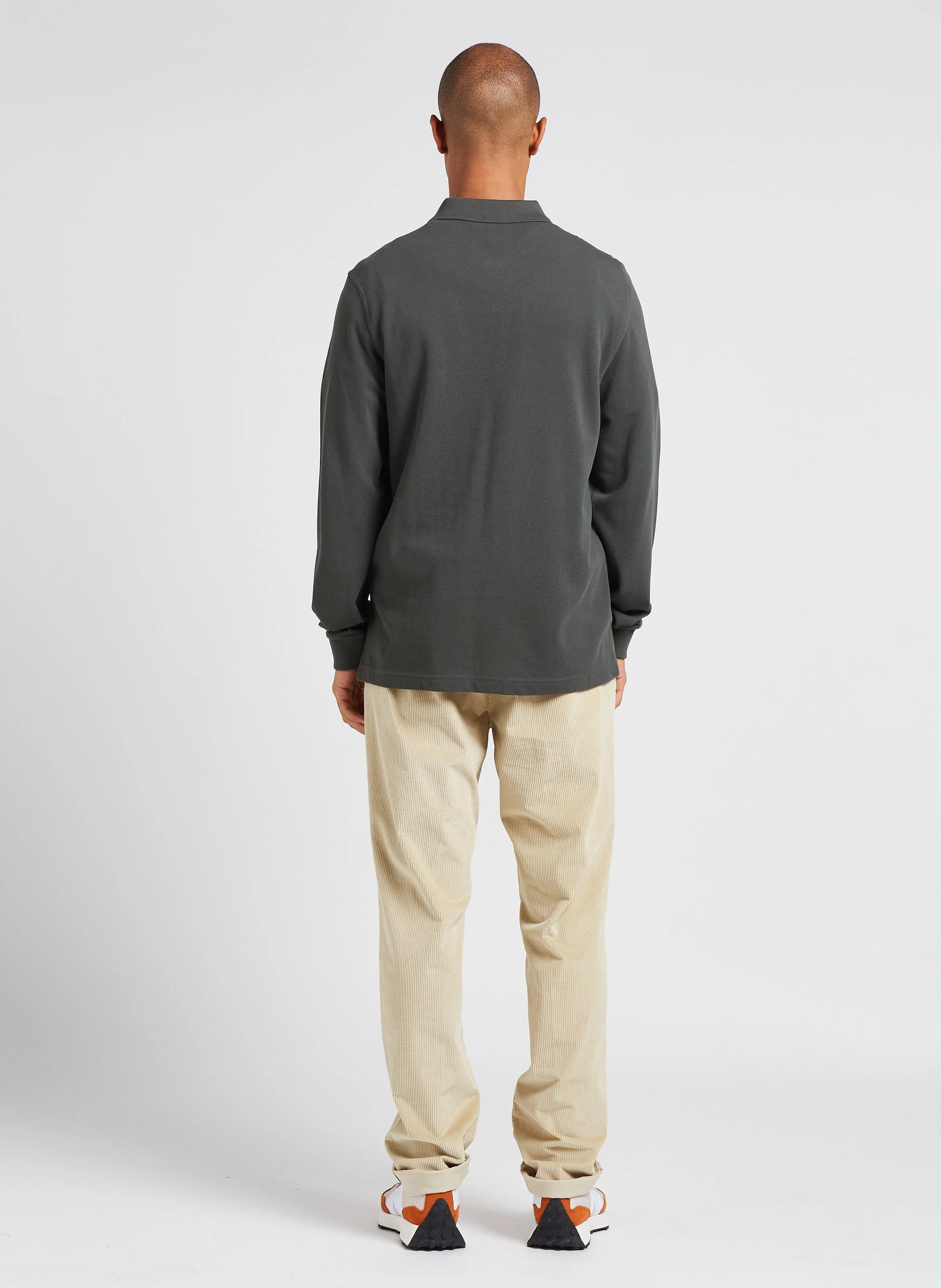 Polo coupe droite en coton piqué | Vert