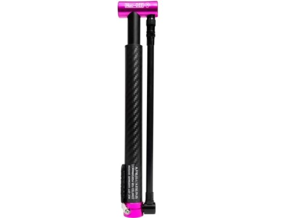 Muc-Off Airmach Carbon Mini Hånd/Fodpumpe, 130 PSI