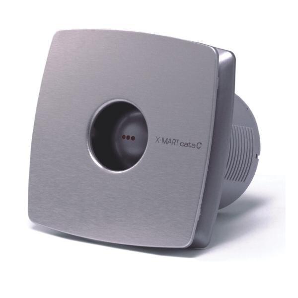 Cata X-mart 12T Axial badkamer ventilator met timer 20W Ø120mm RVS