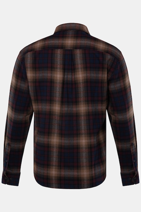 JP 1880 Karo-Flanellhemd, Langarm, Kentkragen, Modern Fit, bis 8 XL