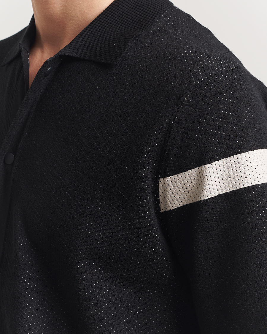 J.Lindeberg Rayne Short Sleeve Knitted Shirt Black