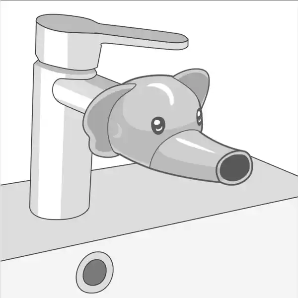 Wasserhahnverlängerung Elefant