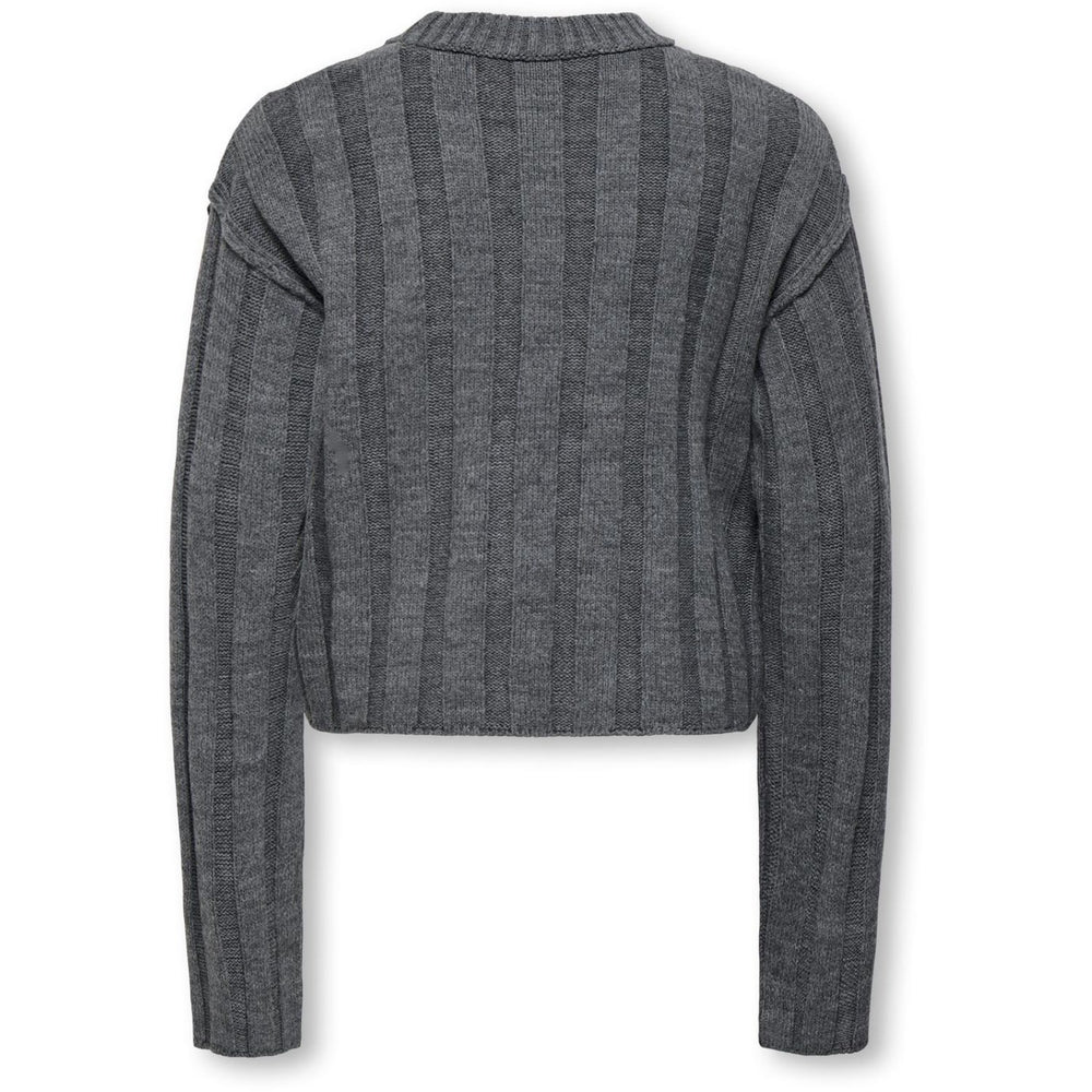 Køb kids ONLY Dark Grey Melange Kogtessa L/S O-Neck Pullover Knt