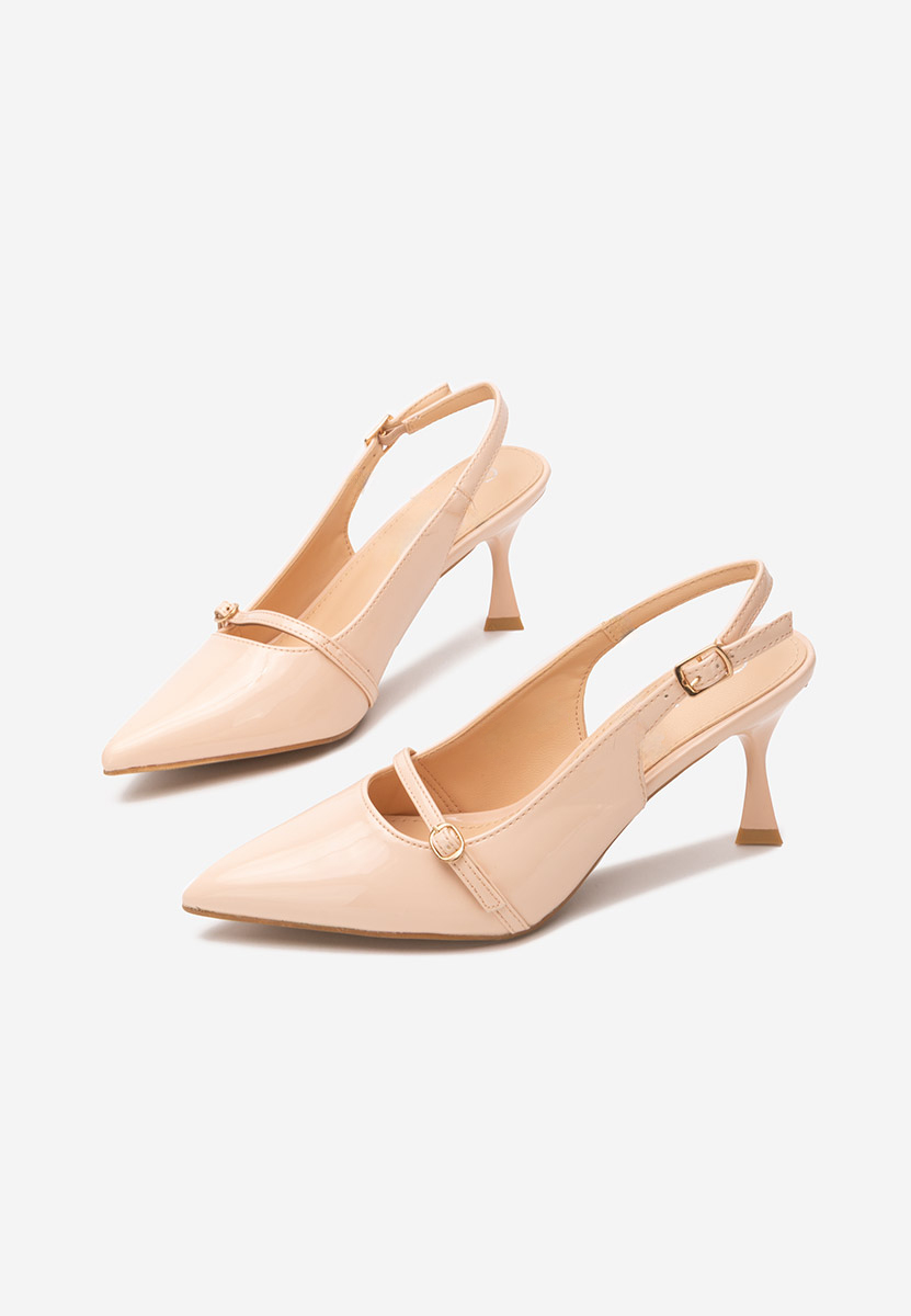Chaussures slingback beige Pearlie