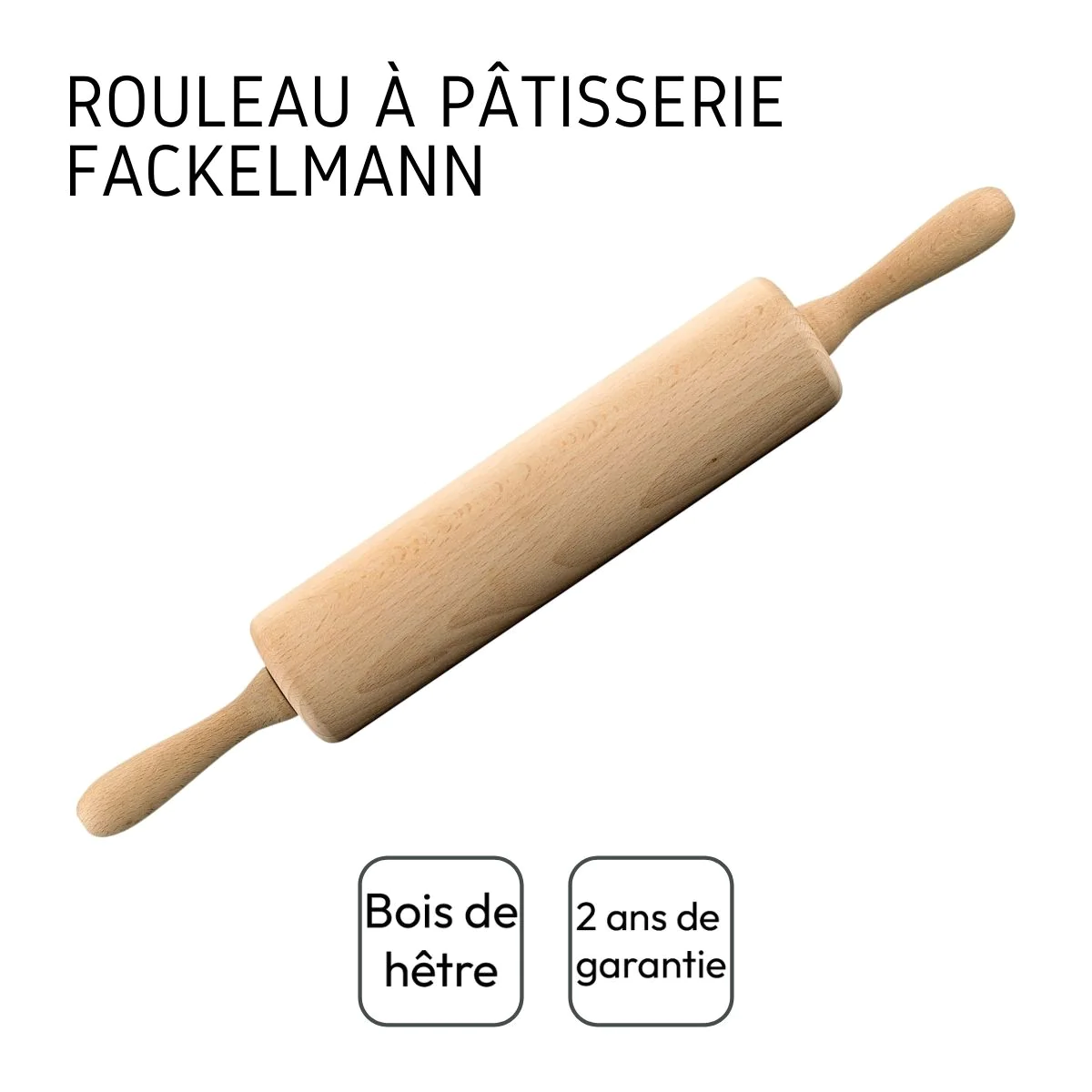 Rouleau à pâtisserie en bois 25 cm Wood Edition Zenker