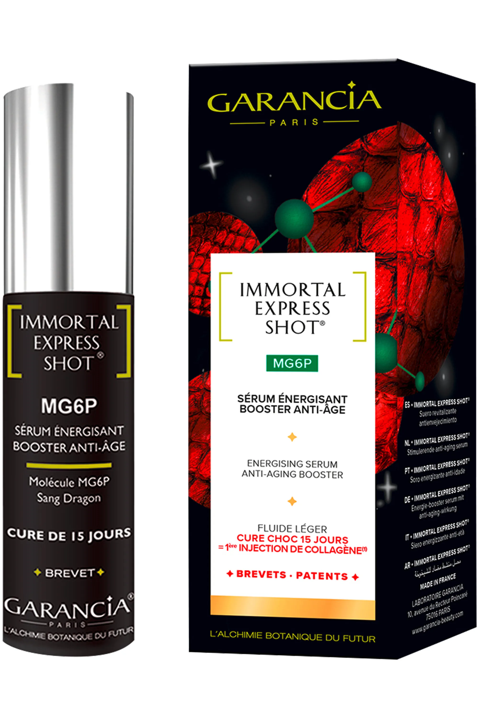 Garancia Sérum énergisant Immortal Express Shot® MG6P-15 ml