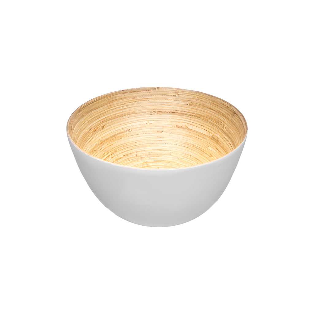 Saladier en bambou blanc D 17cm