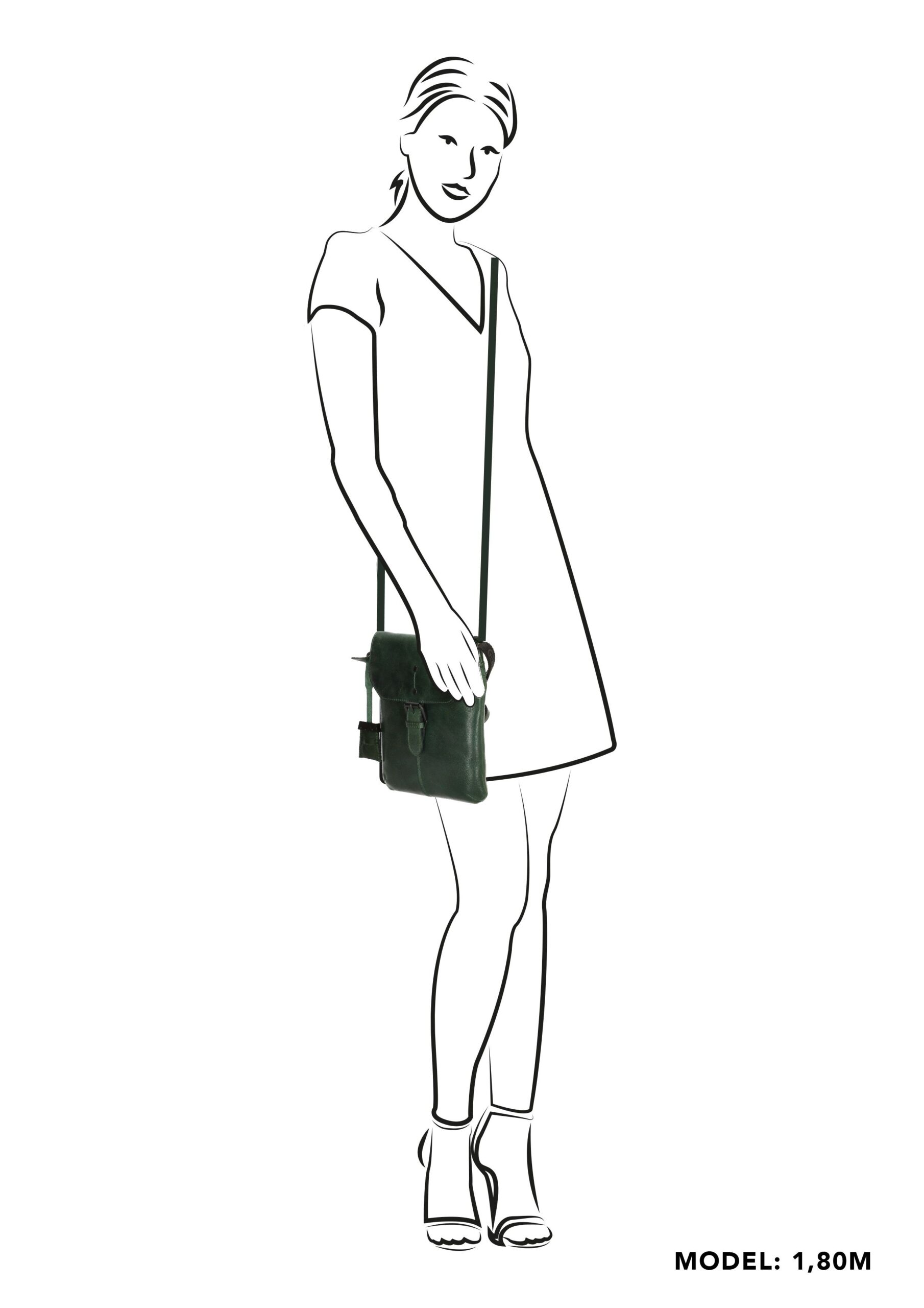 Genicci Kira Stavanger Clutch/ Avondtasje Groen