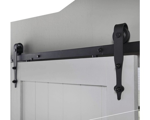 Intersteel 200 cm Classic zwart schuifdeursysteem