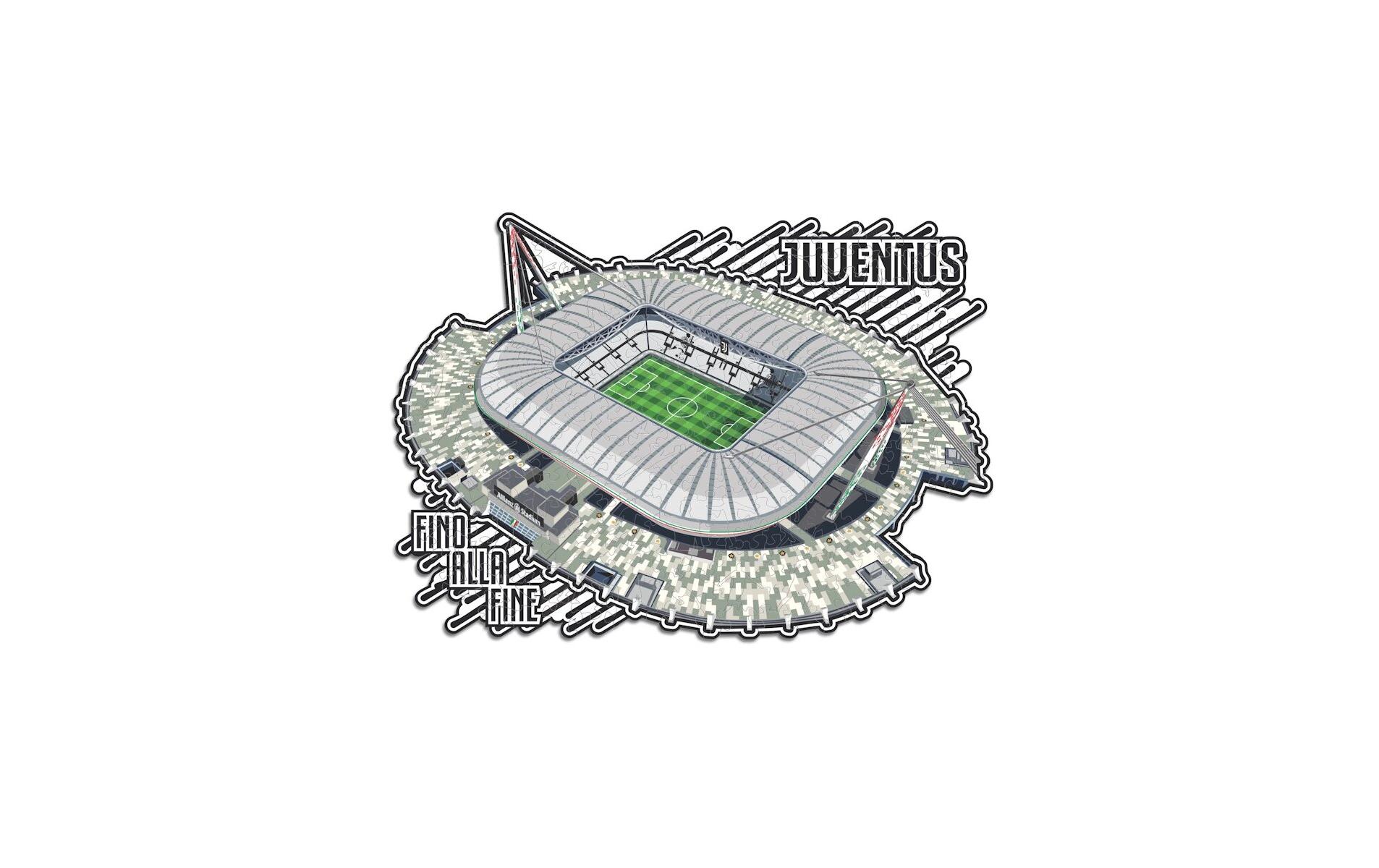 Juventus Fc – Allianz StadiumOffiziell lizenziertes Holzpuzzle, Grösse M