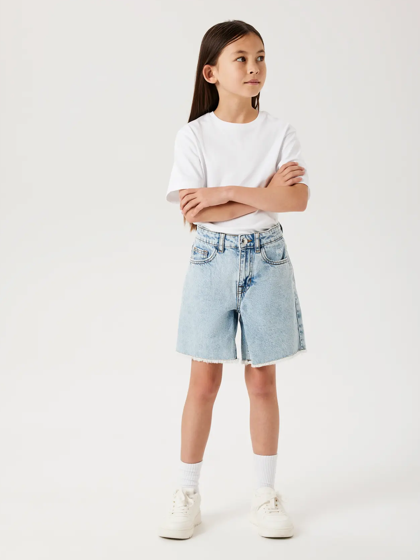 Bella High Waist Wide Denim Shorts 1488-Be