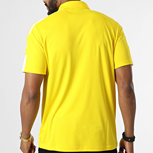 Polo Manches Courtes De Sport A Bandes GP6428 Jaune