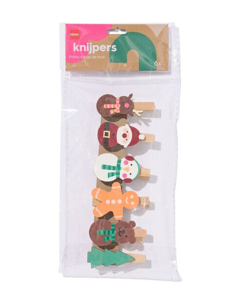 pinces à linge Noël