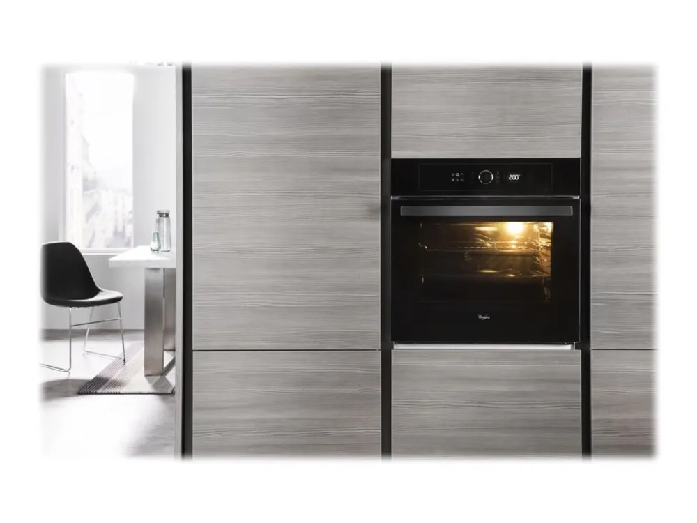 Whirlpool AKZ 6230 NB - Ovn - til indbygning - niche - bredde: 56 cm - dybde: 55 cm - højde: 60 cm - med selv-rengøring - Klasse A  - sort