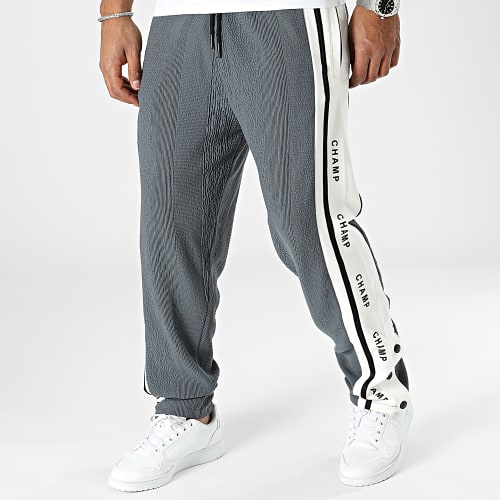 Pantalon Jogging Gris Anthracite Blanc