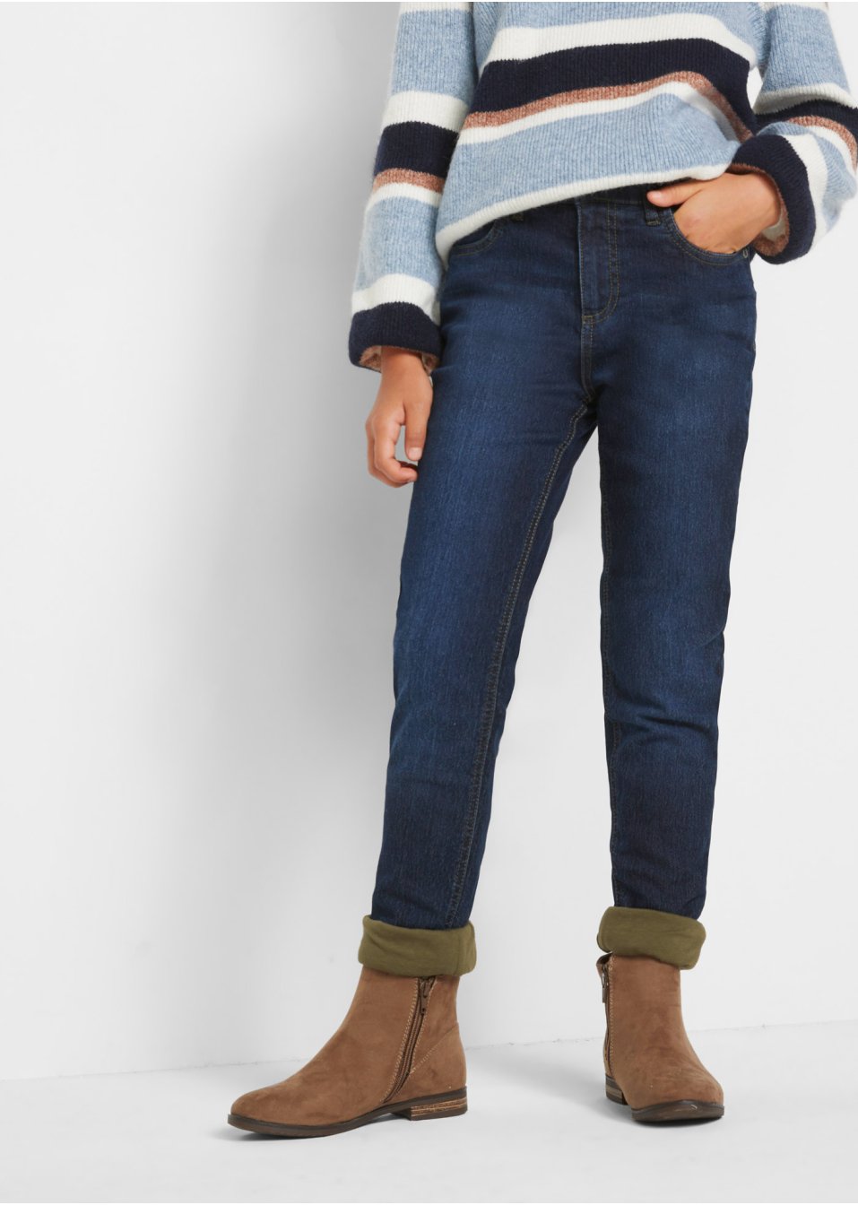 Meisjes thermojeans