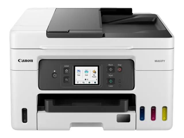 Canon MAXIFY GX4050 - Multifunktionsprinter - farve - blækprinter - kan genopfyldes - Legal (216 x 356 mm) (original) - A4/Legal (medie) - op til 18 ipm (udskriver) - 350 ark - 33.6 Kbps - USB 2.0, Wi-Fi(ac), LAN