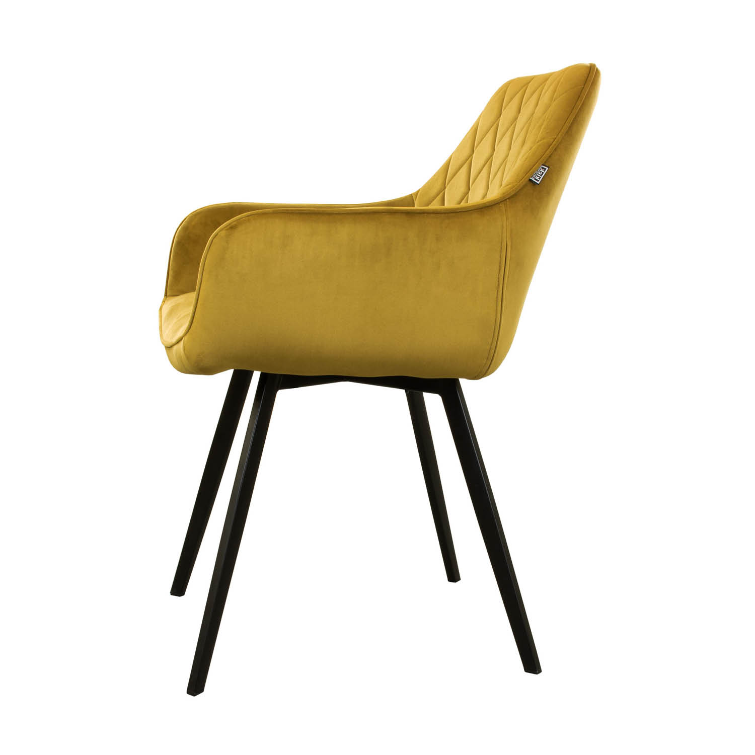 Kick eetkamerstoel  Karl Velvet - goud