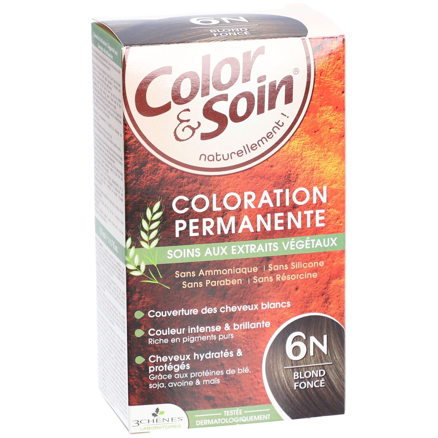 Les 3 Chênes Farbe & Soin 6N dunkelblond