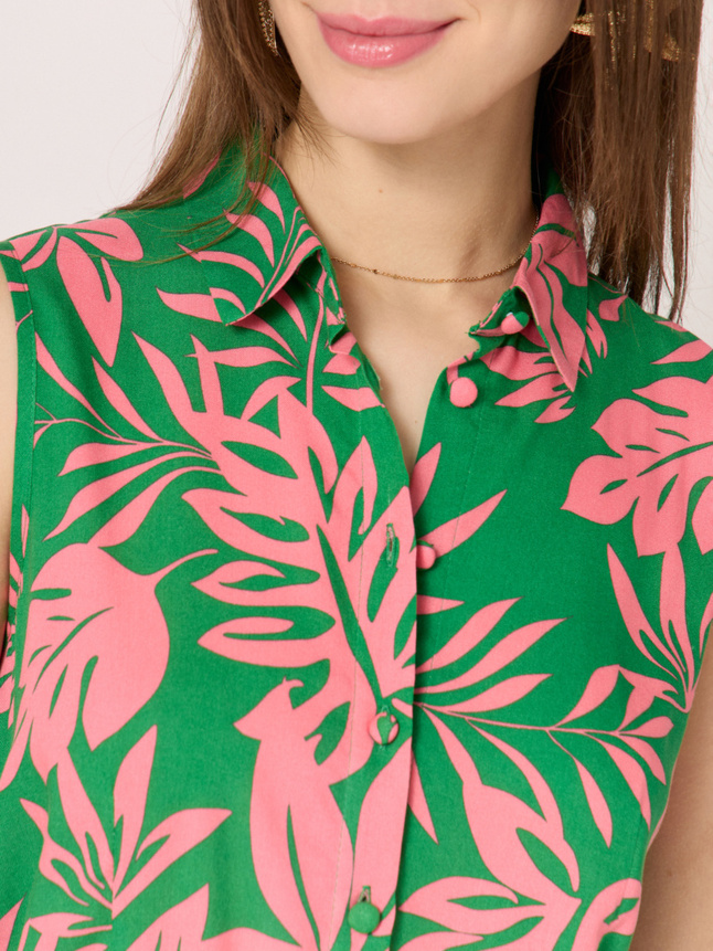 Robe longue imprimée