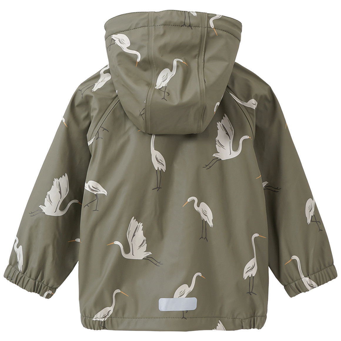 Topomini Pure Collection Baby Regenjacke mit recyceltem Material oliv