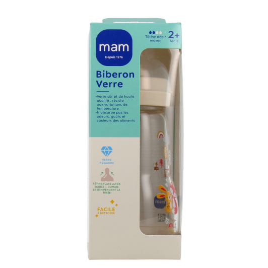 Biberon en verre MAM 260 ml