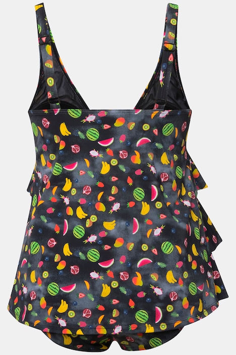 Tankini, Früchte, Softcups, Volants, recycelt