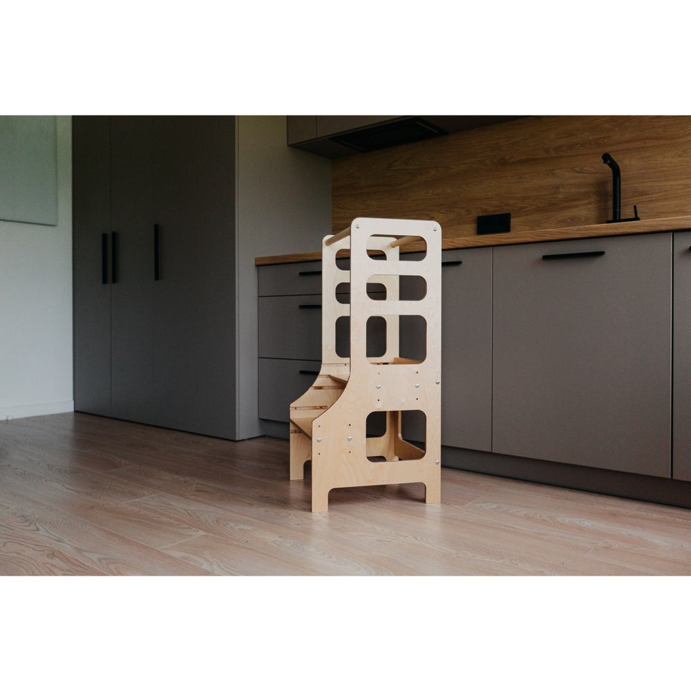 Køb Duck Woodworks Læringstårn Justerbart Natural