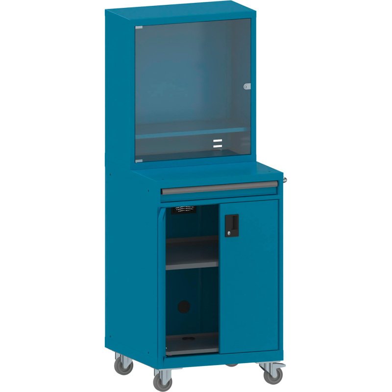 Armoire informatique mobile Lista porte battante 36x36E - H 193,7 x L 71,7 x P 72,5 cm