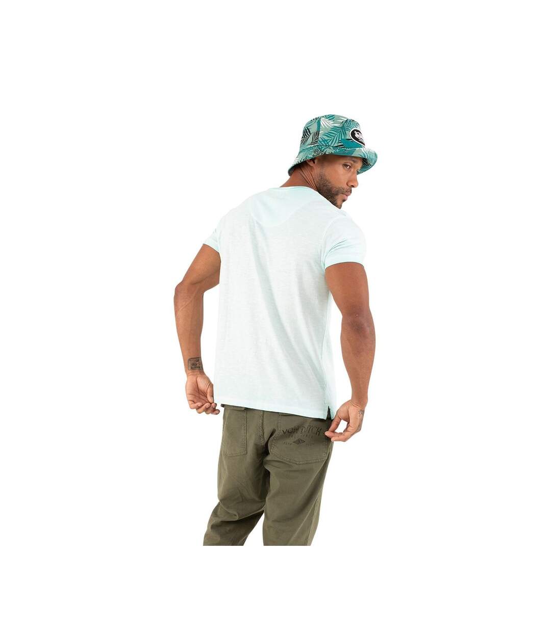 T-shirt col V homme en coton Tyron