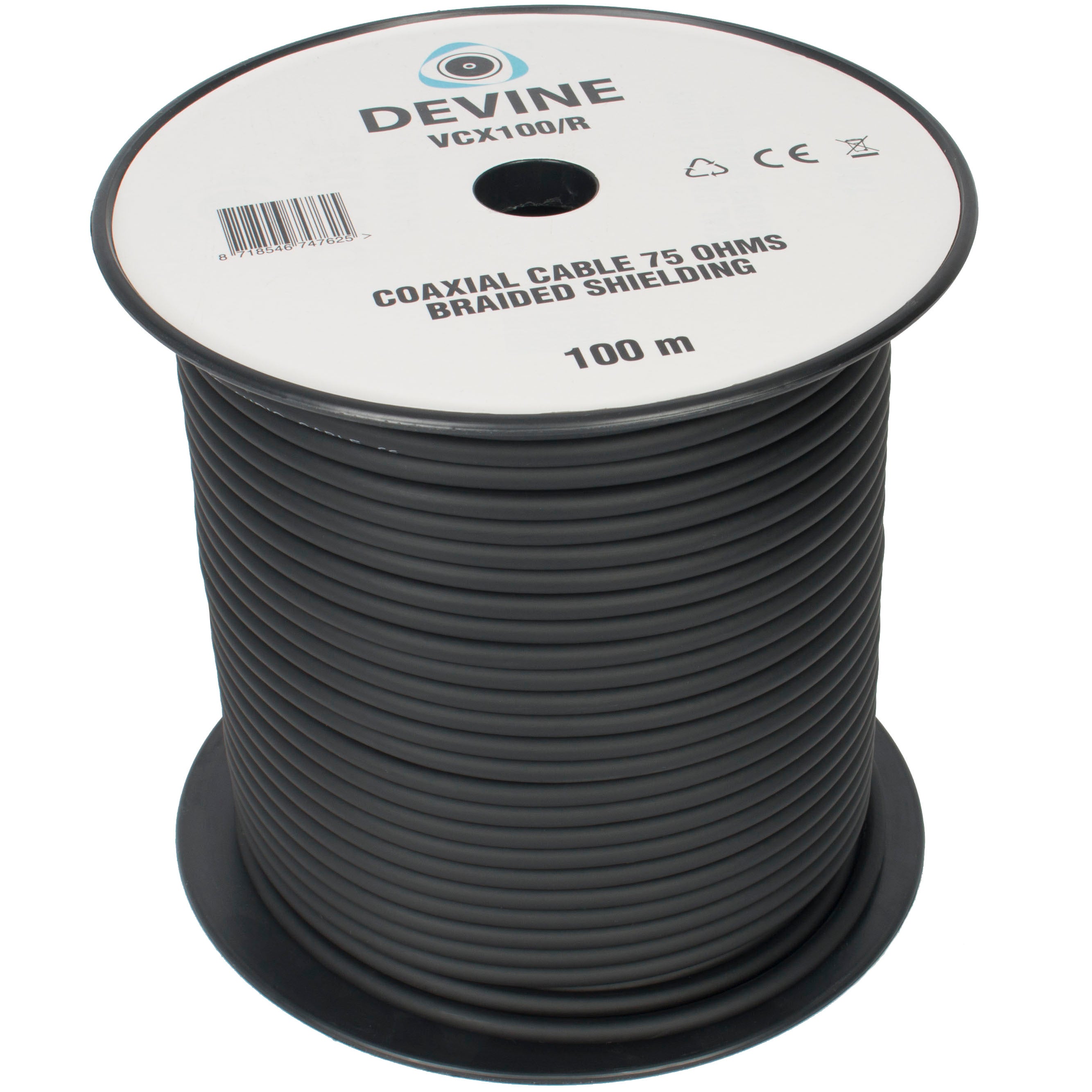 Devine VCX100 videokabel 100 meter (rol)