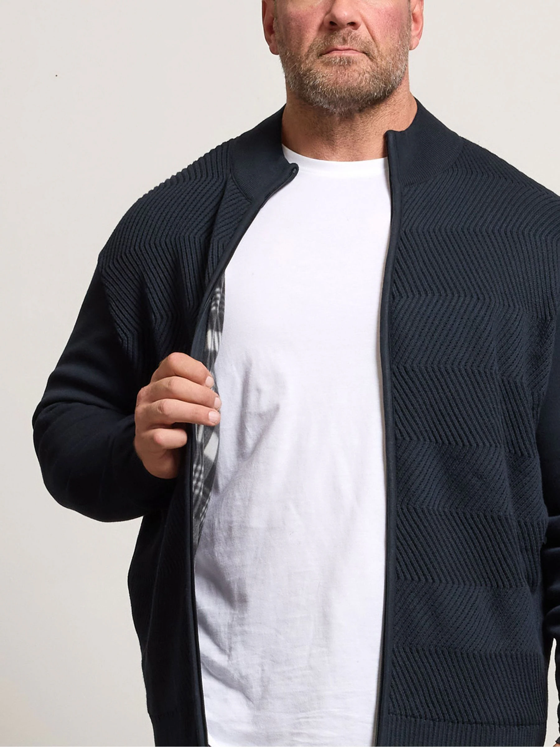 BadRhino Big & Tall Full Zip Ribbed Fleece