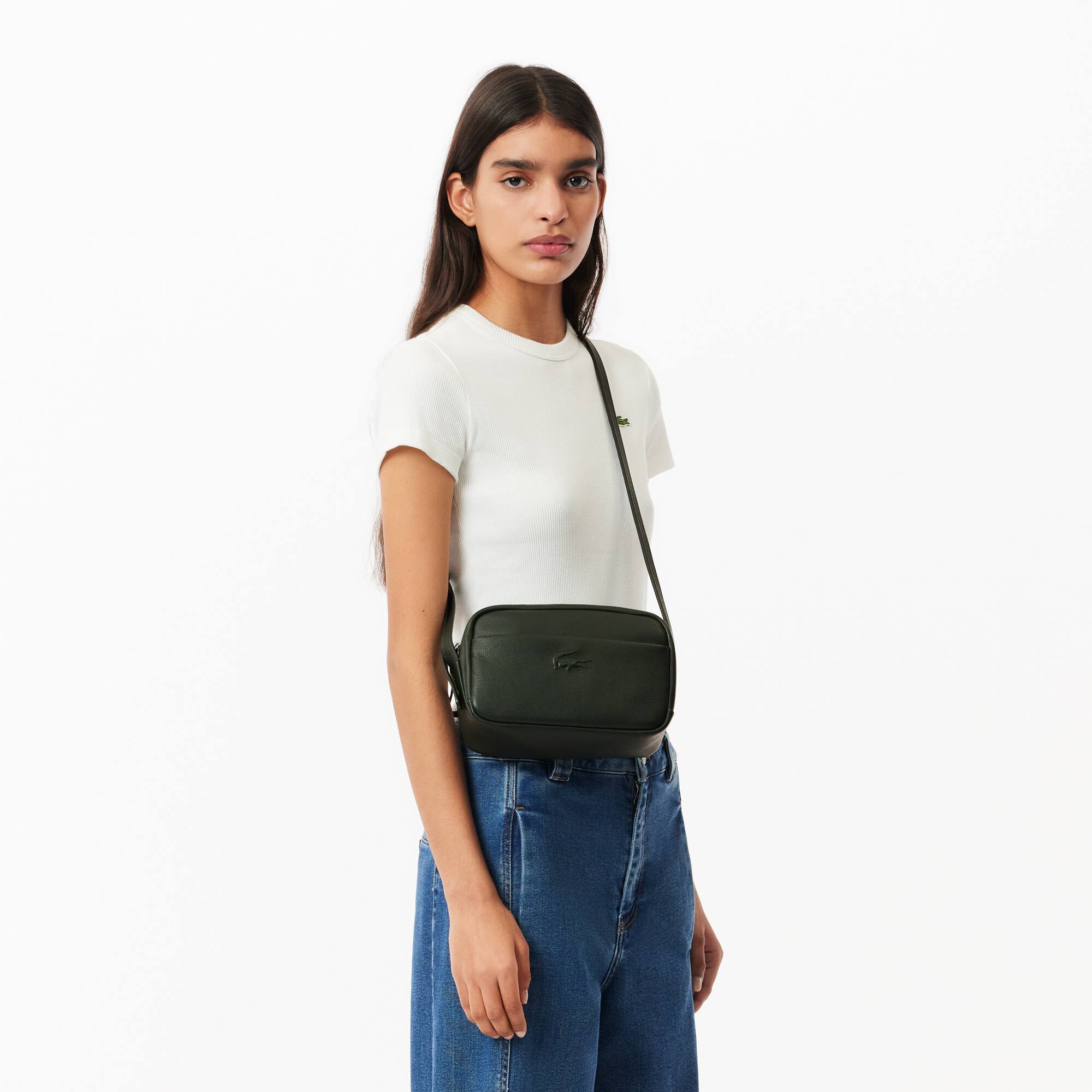 City Court Schultertasche mit abnehmbarem Riemen Crossbody Taschen - Grün - Lacoste - Damen