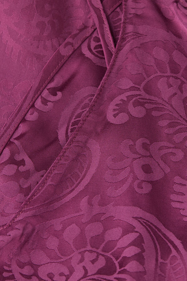 Blusa de veludo jacquard acetinado com estampa paisley