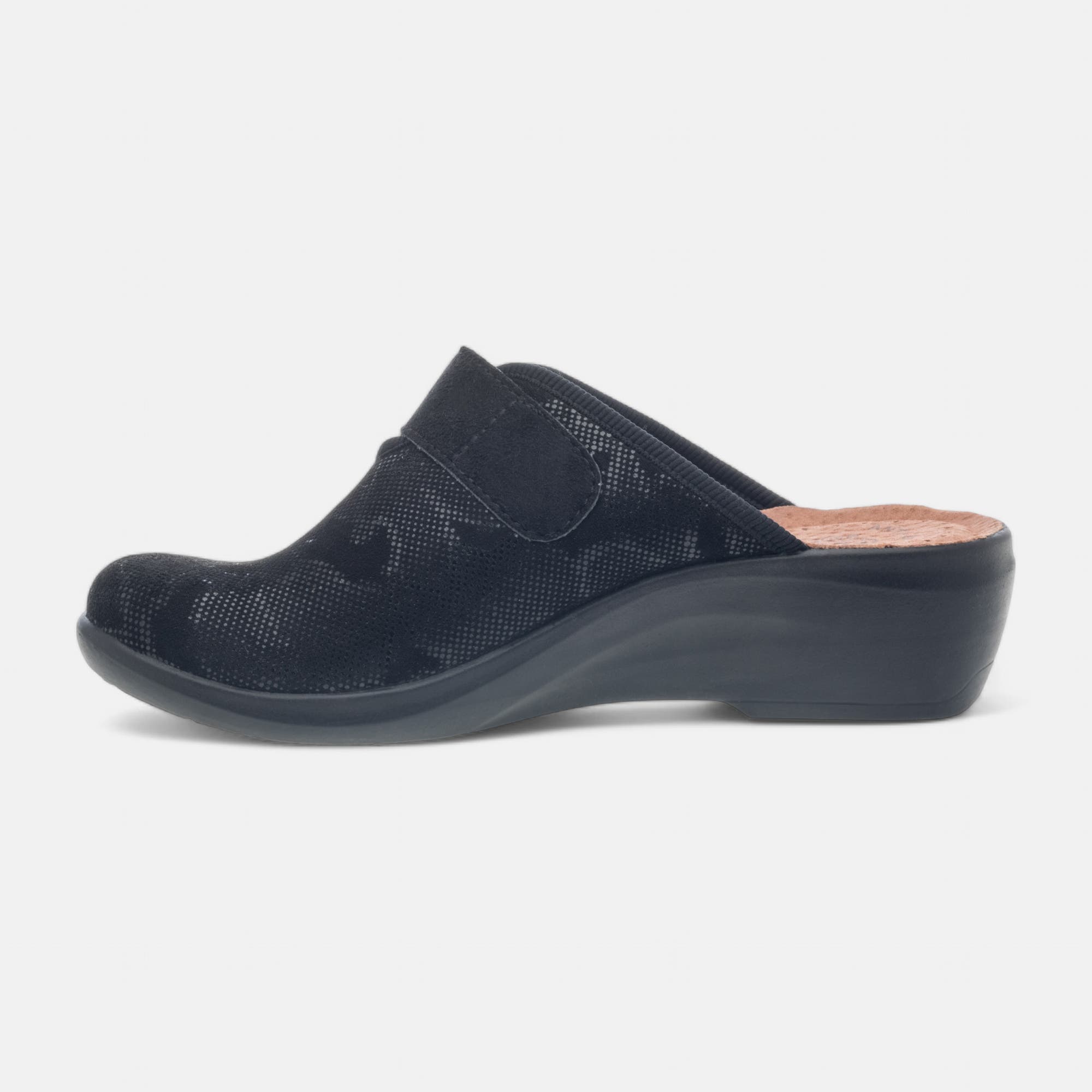 Chaussures confort paramédical à talon compensé Femme noir