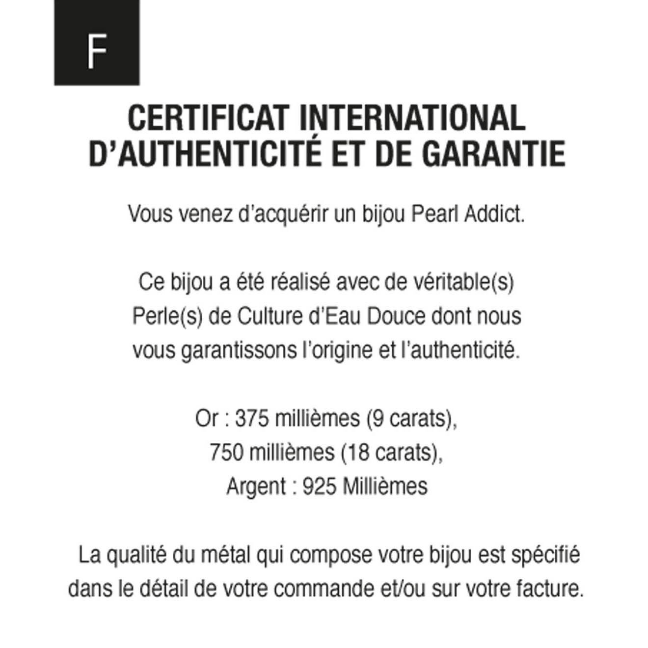 Pearl Addict Bracelet 3 rangs Perles d'Eau Douce blanches