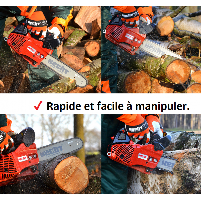 H 925 r scie à chaîne à essence tronçonneuse à 2 temps 3,5kg cylindrée 25,4cm3