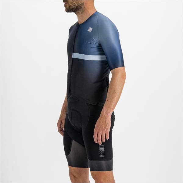 Maillot vélo SPORTFUL BOMBER JERSEY MAILLOT BLACK GALAXY BLUE