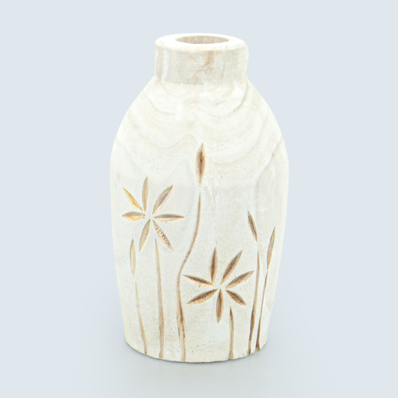 Vase décoratif 'Xenia' blanc