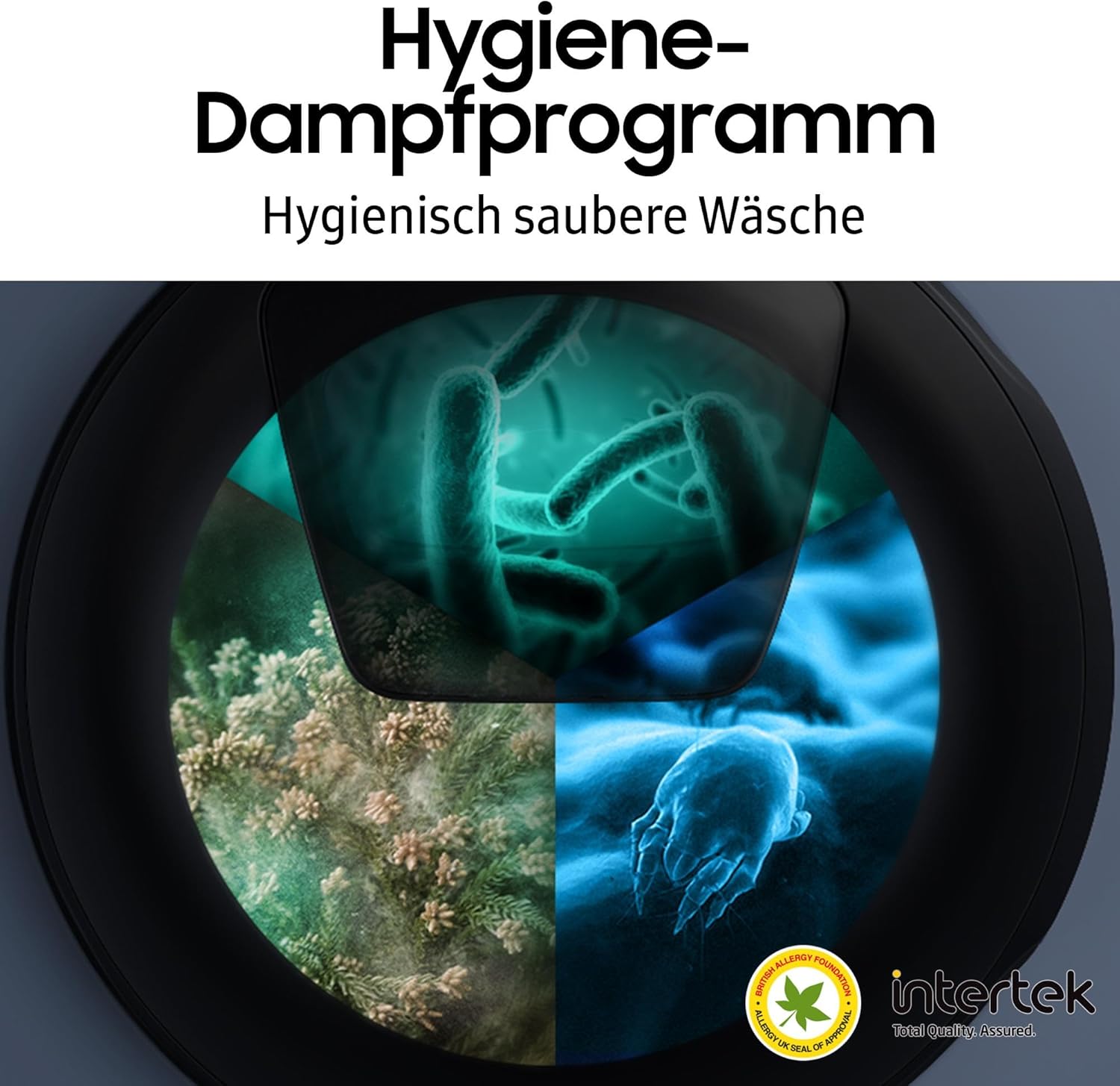 Samsung Waschmaschine, 8 kg, 1400 U/min, Ecobubble, Automatische Waschmittel- und Weichspülerdosierung, Weiß/Schwarz, WW8ET534AATAS2