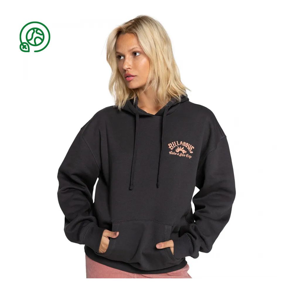 Billabong BORN ON THE BEACH - Sweat Femme off black