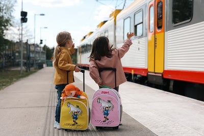 Pippi Langstrømpe Rullekoffert, Rosa