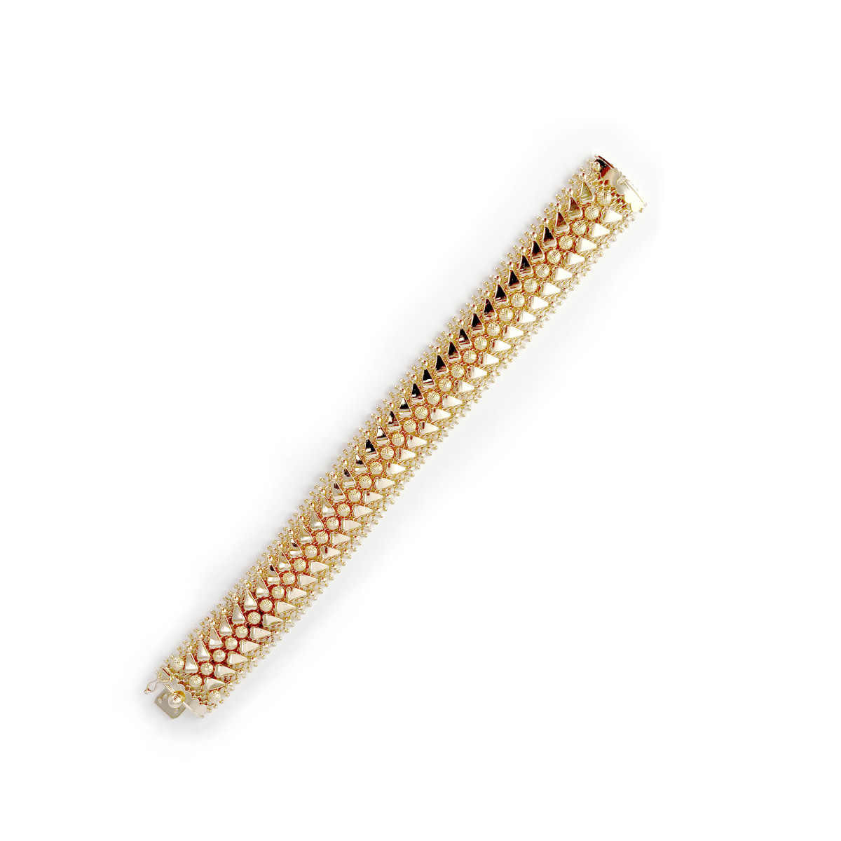 Bracelet d'occasion or 750 jaune maille fantaisie