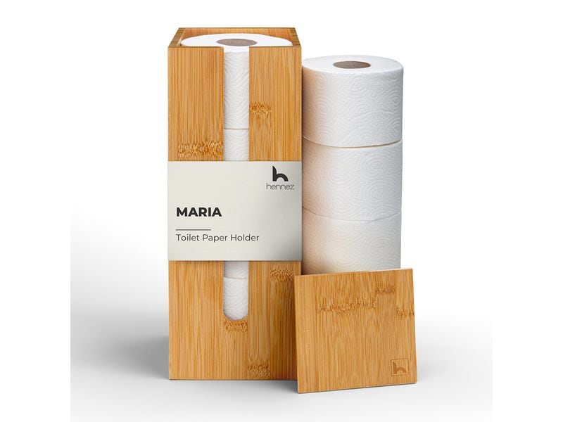Hennez Toilettenpapierhalter Maria Nature WC Papierhalter für 4 Rollen