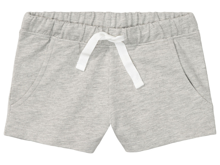 Meisjes sweatshorts, 2 stuks, met hoog katoengehalte