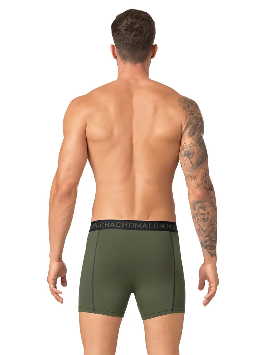 Muchachomalo 1010 BOXER 2PK NAVY GREEN/DEEP BLUE