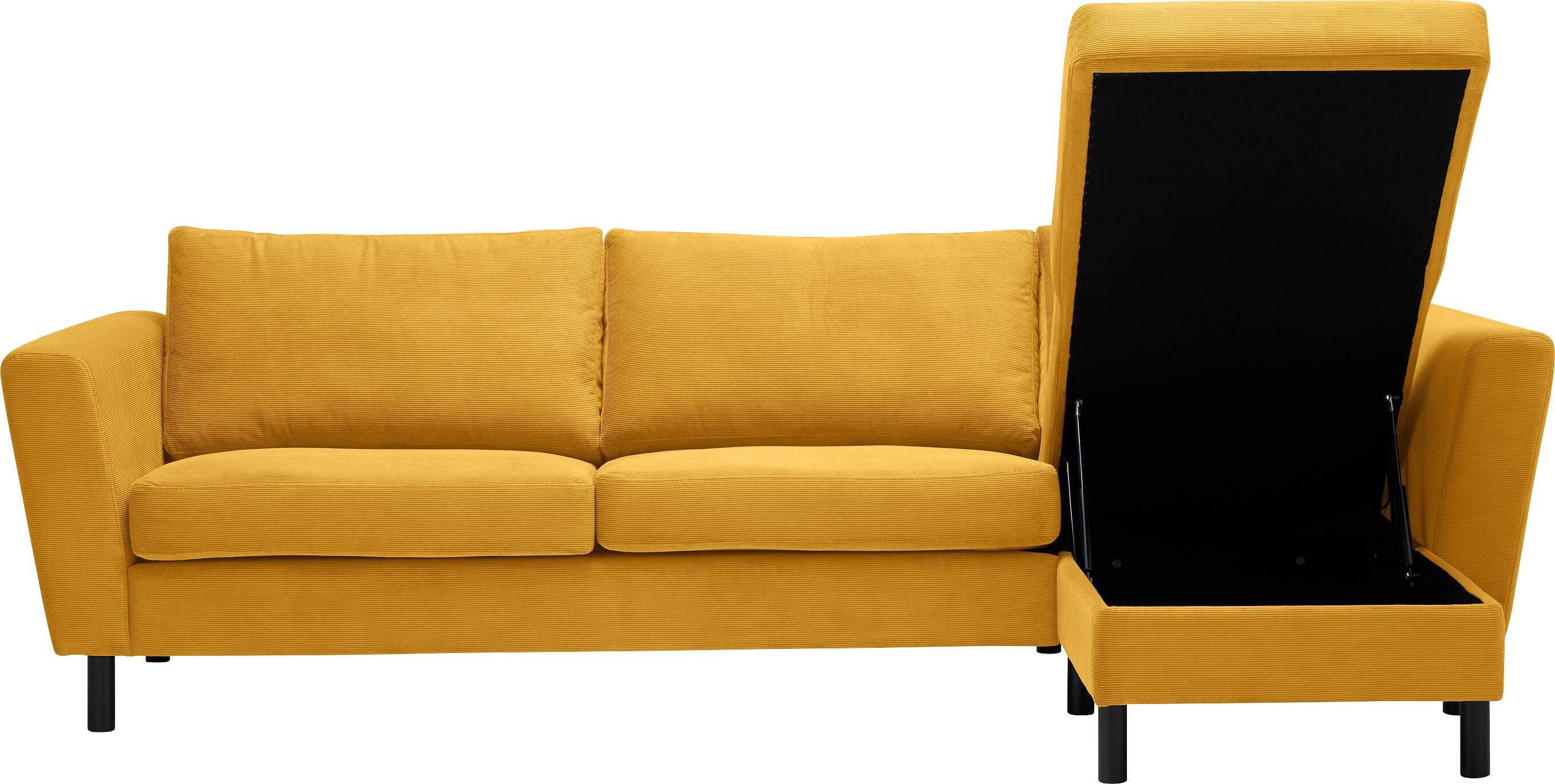 DIENER Ecksofa - Senf / B: 235.0 cm x T: 156.0 cm x H: 81.0 cm