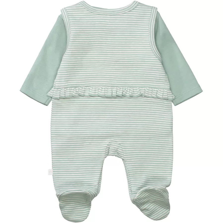 STACCATO Strampler+Shirt pale mint gestreift