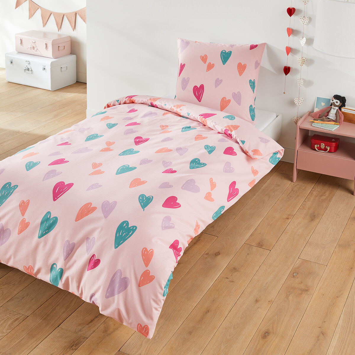 SO'HOME<br>Conjunto de cama de algodão, fronha quadrada, Sweetheart