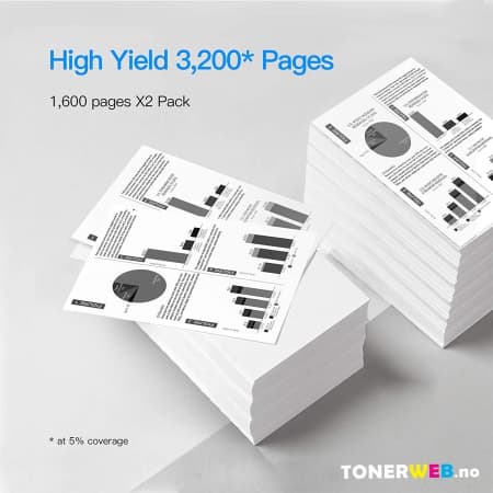 Tonerkassett, erstatter HP Toner Sort LaserJet 85A (Ca 1.600 sider) (1 stk.)